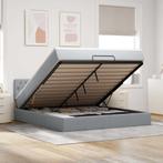 vidaXL Bed poef met matras en LEDs 180x200 cm stof, Huis en Inrichting, Verzenden, Nieuw