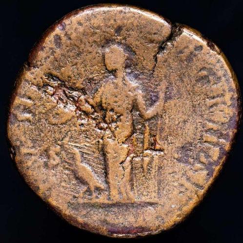Empire romain. Faustina II (Augusta, AD 147-175). Sestertius, Postzegels en Munten, Munten | Europa | Niet-Euromunten