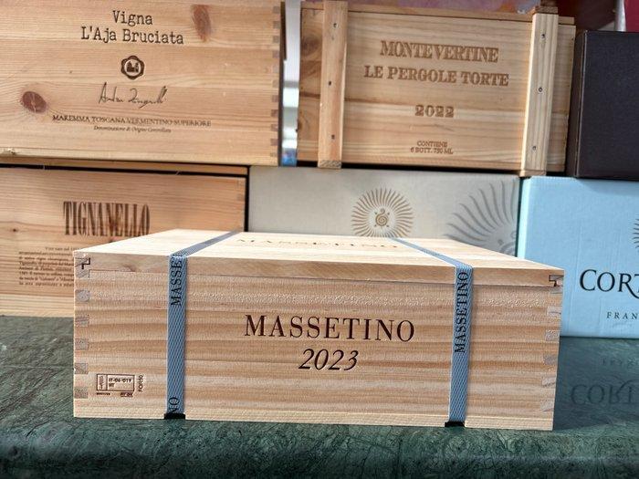 2023 Massetino - Toscane IGT - 3 Flessen (0.75 liter), Collections, Vins