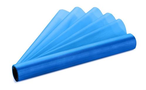 Blauwe Organza Stof 36cm 9m, Hobby en Vrije tijd, Feestartikelen, Nieuw, Verzenden
