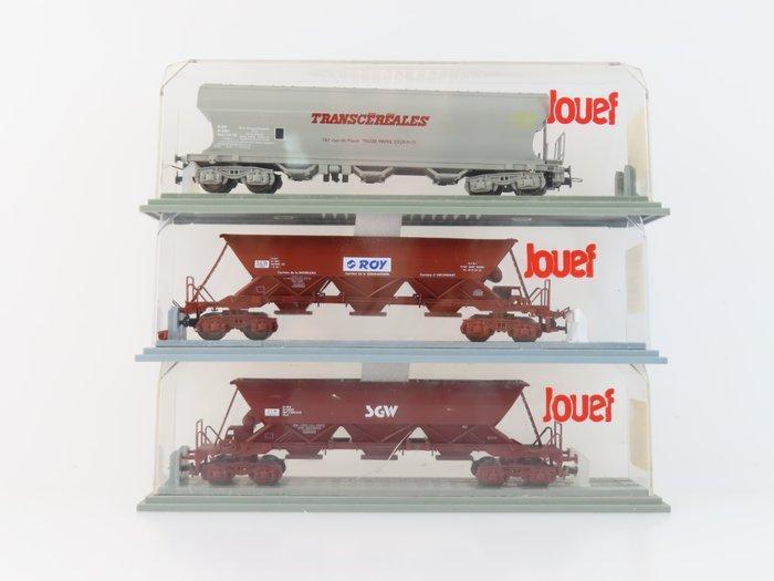 Jouef H0 - 651600/664000/664400 - Wagon de marchandises pour, Hobby en Vrije tijd, Modeltreinen | H0