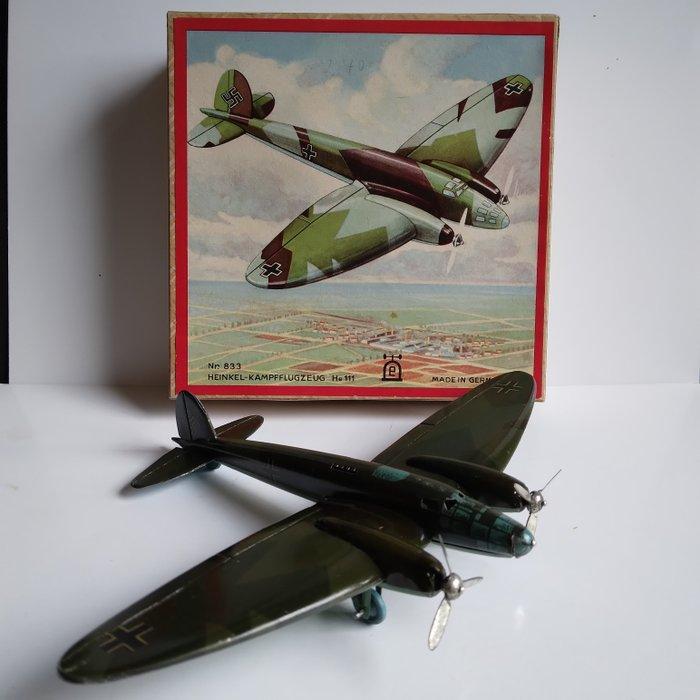 Lehmann - Speelgoed vliegtuig - Reference No.833 - Heinkel, Antiek en Kunst, Antiek | Speelgoed