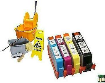 Hp 364 XL serie reinigingscartridges SET MET CHIP inktmedia, Verzenden, Nieuw