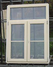 pvc raam , chassis 116 x 161  licht ivoor, Doe-het-zelf en Bouw, Raamkozijnen en Schuifdeuren, Inclusief glas, Nieuw, Kunststof