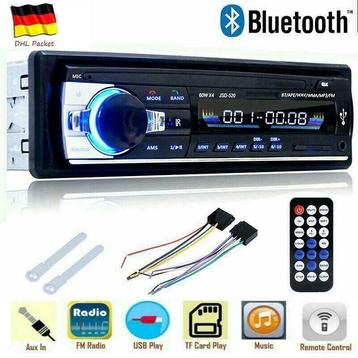 AUTORADIO BLUETOOTH USB SD AUX MP3 4x60W 1DIN ZONDER CD beschikbaar voor biedingen