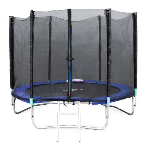 Trampoline blauw 305 cm - met net en ladder - tot 70 kg -