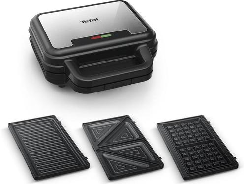 Tefal UltraCompact 3in1 SW383D - Wafel-, Tosti-ijzer &, Elektronische apparatuur, Wafelijzers, Zo goed als nieuw, Verzenden