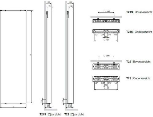 Radiator (paneelradiator) Vasco Flat-V line 22, Bricolage & Construction, Chauffage & Radiateurs, Enlèvement