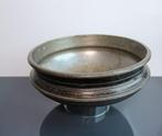 Antieke bronzen/messing tempelkom met inscriptie - India of, Antiek en Kunst