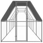 Kippenhok 2x10x2 m gegalvaniseerd staal, Dieren en Toebehoren, Knaagdieren en Konijnen | Hokken en Kooien, Nieuw, Verzenden