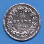 Belgique. Léopold Ier. 1/4 Franc 1844 Kwaliteit Prachtig, Postzegels en Munten