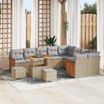 vidaXL Tuinbank Set 12 pcs Beige 90 x 55 x 71 cm poly rattan, Tuin en Terras, Verzenden, Nieuw