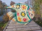Beeld, 60 cm long handmade tropical fisch - 46 cm - blik, Antiek en Kunst