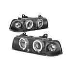 PHARES POUR BMW SÉRIE 3 E36 92-98 ANGEL EYES CCFL FOND NOIR, Auto-onderdelen, Verzenden, Nieuw