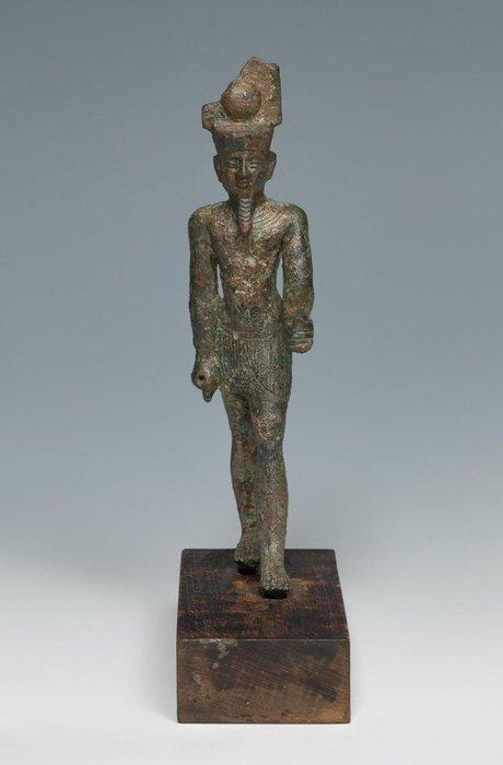 Égypte ancienne, période tardive Statue en bronze dAmon -, Verzamelen, Mineralen en Fossielen