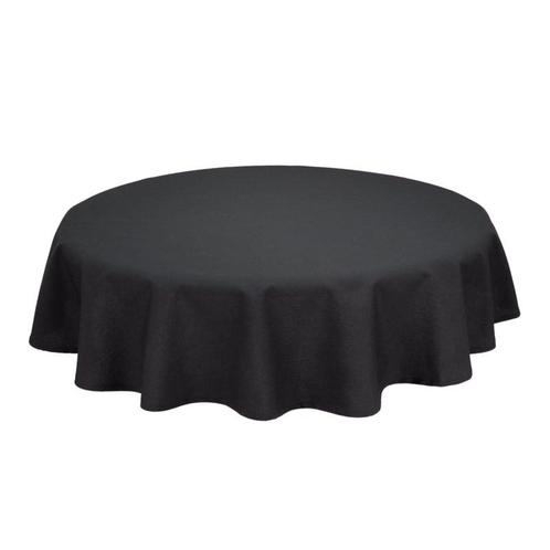 Nappe de Table Ronde Black 275cm - Treb SP, Huis en Inrichting, Keuken | Textiel, Overige kleuren, Nieuw, Verzenden