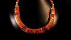 Vintage Berber-sieraad - Rode koraal ketting - Hoogte: 45 cm