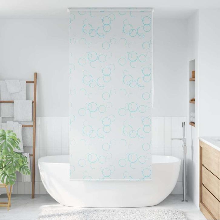 vidaXL Rolgordijn voor douche 80x240 cm bubbel, Huis en Inrichting, Badkamer | Badtextiel en Accessoires, Nieuw, Verzenden