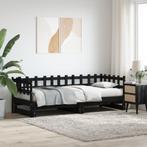 vidaXL Slaapbank uitschuifbaar 2x(80x200) cm massief, Verzenden, Nieuw