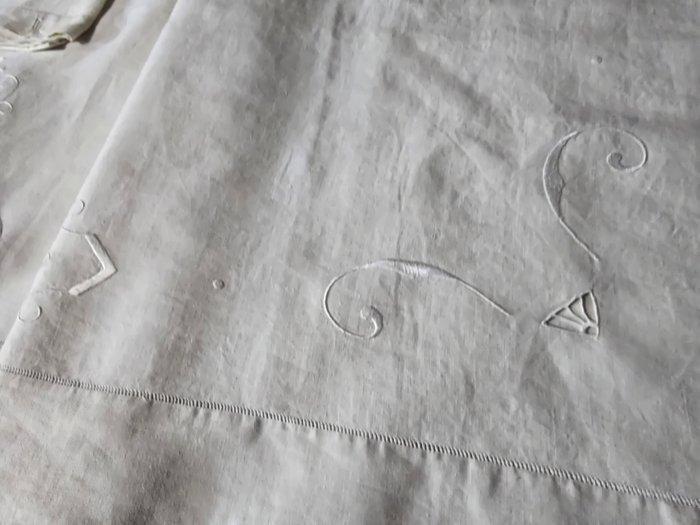 Drap de lit (3) - 260 cm - 230 cm - Anciennes collections, Antiquités & Art, Tapis & Textile