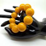 Armband met grote Baltische amber kralen van 21 mm, 48,9, Nieuw