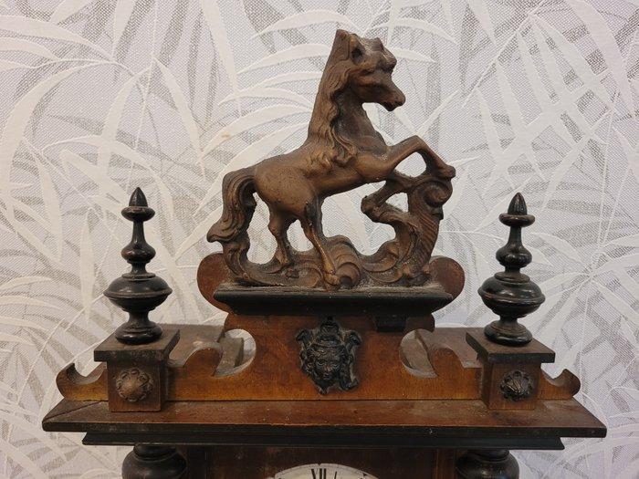 Horloge emboîtée - Junghans - Bois, Verre - 1910-1920, Antiek en Kunst, Antiek | Klokken