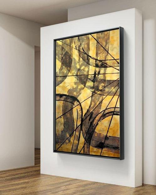 Micha Lenartowicz (Lenar) - Golden Timeline N.245 - XXL, Antiek en Kunst, Kunst | Schilderijen | Modern