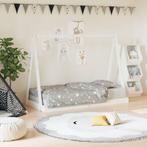 vidaXL Kinderbedframe 80x160 cm massief grenenhout wit, Kinderen en Baby's, Verzenden, Nieuw