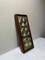 Vintage Barometer met Gouden Messingen Details - Barometer -, Antiek en Kunst