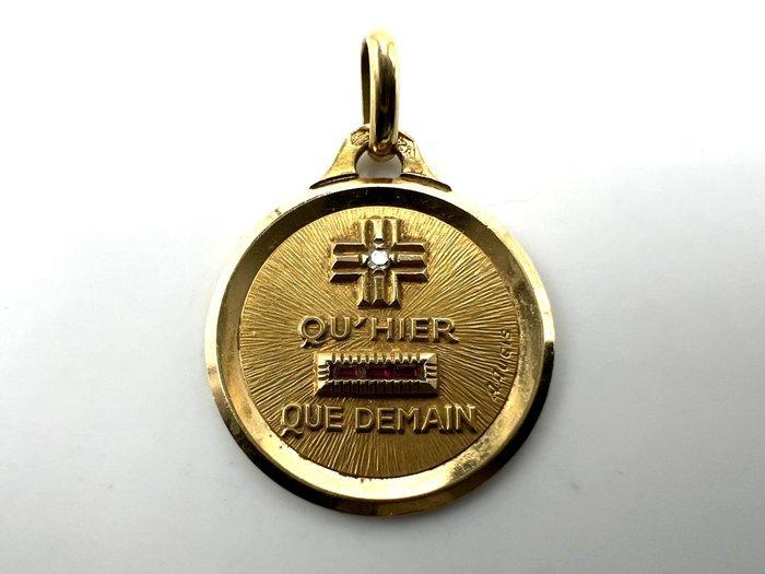 Zonder Minimumprijs - A. Augis - Hanger - 18 karaat Geel, Handtassen en Accessoires, Antieke sieraden