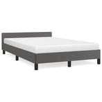 Bed Grijs 120x200 | Retour Deal | OP = OP, Verzenden, Nieuw, Overige materialen