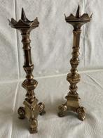Kandelaar Paar gebronsde messing altaarkandelaars (kerk, 32