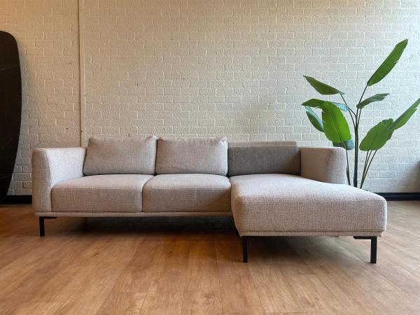 Veiling - Lichtgrijze Hoekbank in Uitstekende Staat, Maison & Meubles, Canapés | Salons