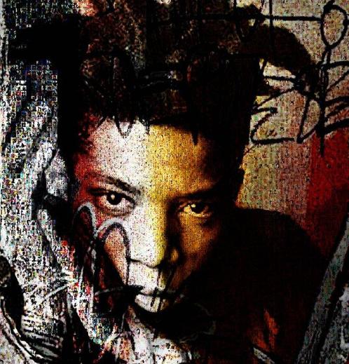 David Law (1967) - Crypto Basquiat VIII - Format 50x75, Antiek en Kunst, Kunst | Designobjecten
