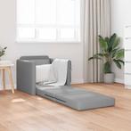vidaXL Vouwsofa Bed Lichtgrijs 74 x 77 x 81 cm Stof, Verzenden