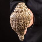 Heilige Tibetaanse Conches: Shankha. Zeeschelp - Hand-Carved, Nieuw