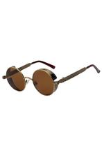 Ronde Zonnebril Steampunk Vintage Brons Montuur Rond Bruine, Handtassen en Accessoires, Zonnebrillen en Brillen | Dames, Ophalen of Verzenden