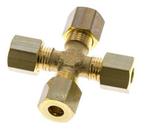 6mm Messing Kruissok Knelfitting DIN EN 1254-2, Doe-het-zelf en Bouw, Verzenden, Nieuw