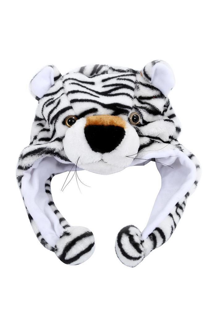 Muts Flappen Witte Tijger Laplander met Oortjes Wit Panter B, Kleding | Dames, Hoeden en Petten, Nieuw, Ophalen of Verzenden