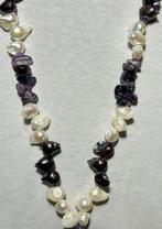 Natuurlijke parels (wit en zwart), Barroco en Amethist uit