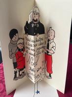 Tintin - Carte de voeux Hergé - Tintin - 1997 - signée - 1, Boeken, Stripverhalen, Nieuw
