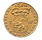 Nederland, Zeeland. Halve gouden Rijder of 7 Gulden 1760,, Postzegels en Munten, Munten | Nederland
