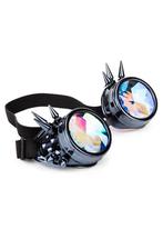 Goggles Steampunk Bril Spikes Gunmetal Antraciet Montuur Cal, Kleding | Dames, Nieuw, Ophalen of Verzenden