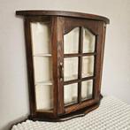 Vitrine - petit placard mural - Bois, Verre - Verre taillé, Antiek en Kunst