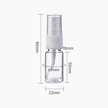 100x Spuitflesjes Hervulbaar Plastic - 10ml, Verzenden