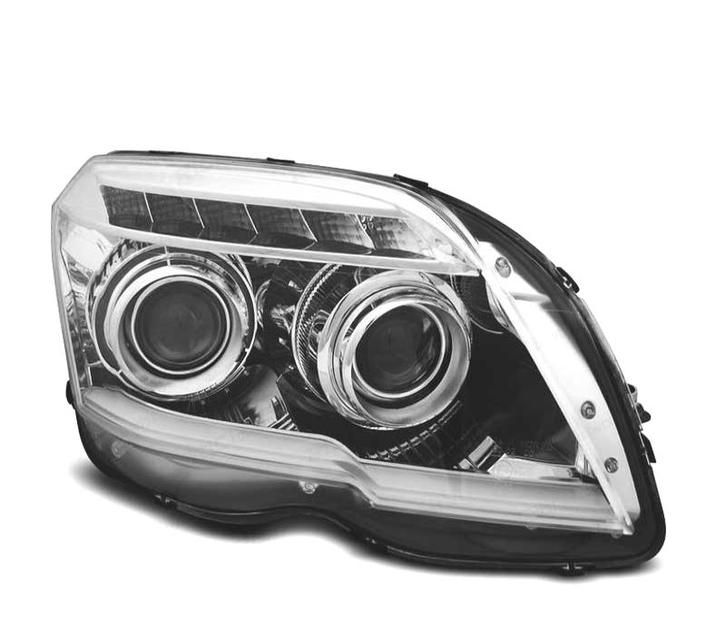 Phares Pour Mercedes Glk X204 Daylight Fond Chromé, Auto-onderdelen, Verlichting, Verzenden