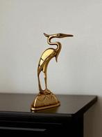 Art Deco style brass Heron - Beeldje - 1930 -17,5cm/560gram