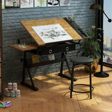 Tekentafel werktafel computertafel in hoogte verstelbaar, Ophalen of Verzenden, Overige typen