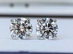 Zonder Minimumprijs - Oorstekers - 14 karaat Witgoud -, Handtassen en Accessoires
