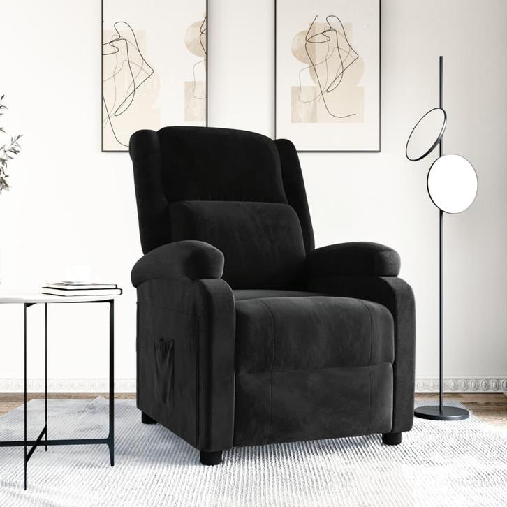 Fauteuil Verstelbaar Zwart | OP = OP | 55% Voordeel, Huis en Inrichting, Fauteuils, Minder dan 50 cm, Minder dan 75 cm, Nieuw